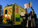 A group of fraudsters have been posing as ambulance staff and knocking on doors asking for financial support ahead of upcoming industrial action.
