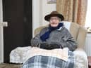 Ivor Gardner, a 103-year-old WW2 veteran who has spent the winter without heating after an energy left him without a working meter is keeping warm - under tea towels and wearing oven gloves.