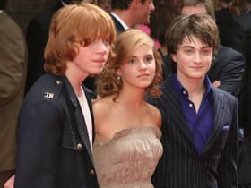 Actor Rupert Grint, Actress Emma Watson, and Actor Daniele Radcliffe attend the Premiere of Harry Potter  (Thos Robinson/Getty Images)