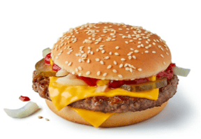 The Quarter pounder with cheese is available for less than £1.50 today (photo: McDonald’s)