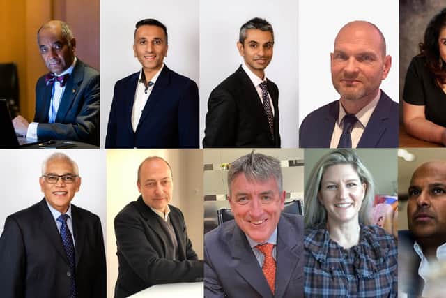 Alitam’s 'dream team' executive board. From top left to bottom right: Sir Ken Olisa, Harry Johal, Dhruv Patel OBE, Ray McSharry, Bharti Patel, Prakash Patel, Antony Isaacs, Zac Brech, Alice Hare and Alitam founder and CEO Feisal Nahaboo.