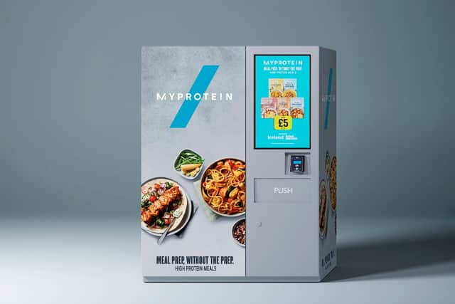 Iceland and MyProtein have launched a world-first ready meal machine at a UK gym chain