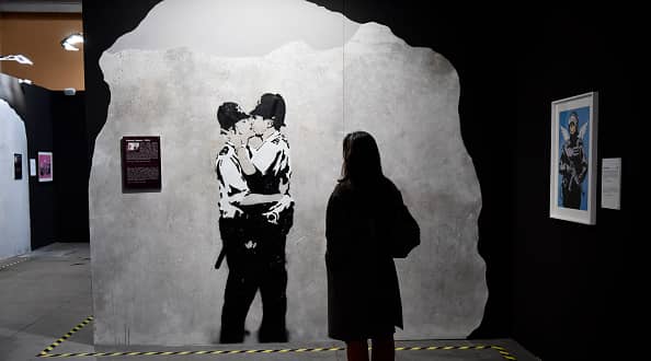  Banksy to have first solo exhibition in Glasgow from June 18 (Photo by Stefano Guidi/Getty Images)