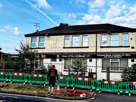 The outside of the pub, Shiregreen Club.