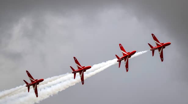 The Red Arrows have a busy weekend of displays, including the Clacton Airshow