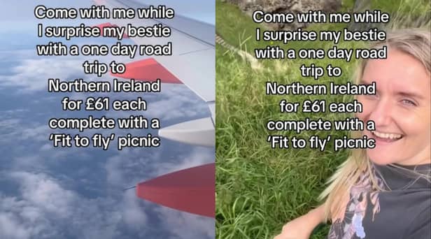 A woman and her friend flew to Northern Ireland for a day trip - and it cost less than a train ticket to London. Rebecca Kellett, 37, surprised her pal Lauren Priest, 31, with the overseas trip, which included a picnic and a visit to the filming locations of “Game of Thrones.”