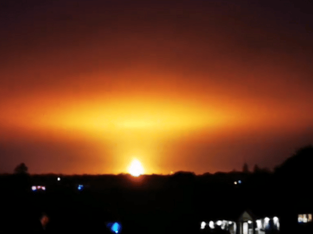 The fireball was seen northwest of Oxford (Image: @knocker)
