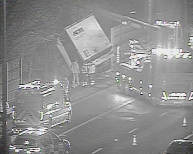Lorry driver has miracle escape after shocking M6 crash near Birmingham captured on CCTV