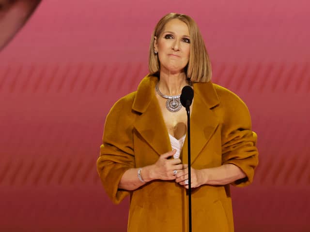 Celine Dion makes a rare public appearance at The Grammys 2024.