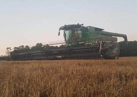Whilst in America I had the opportunity to help with the wheat harvest and was privileged to drive the s780 combine pictured above