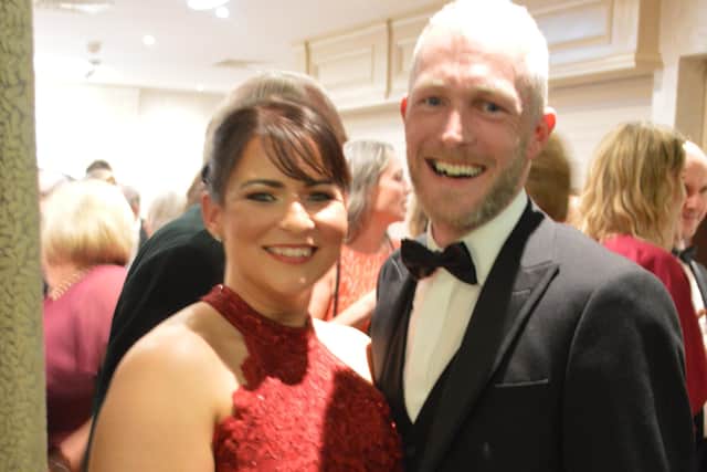 Joanne Nevin and Colin Montgomery celebrate their engagement