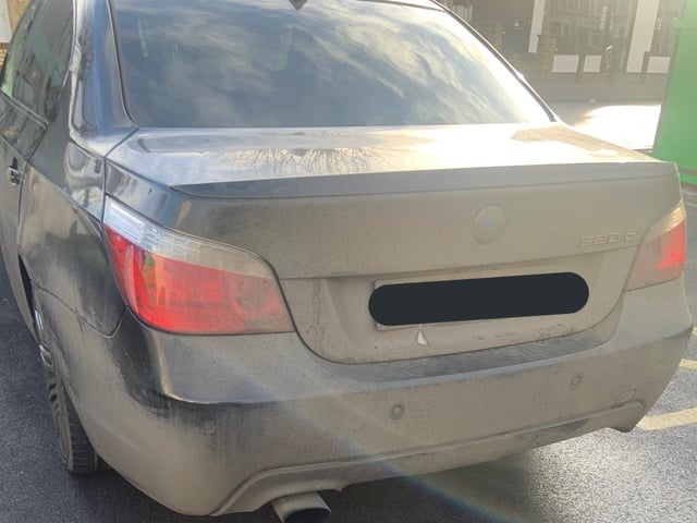 After being pulled over by officers, this driver ditched his car and fled. Police suspect the driver hasn't got a licence or insurance. They have invited him to come to the station to get his car back, if he is brave enough.