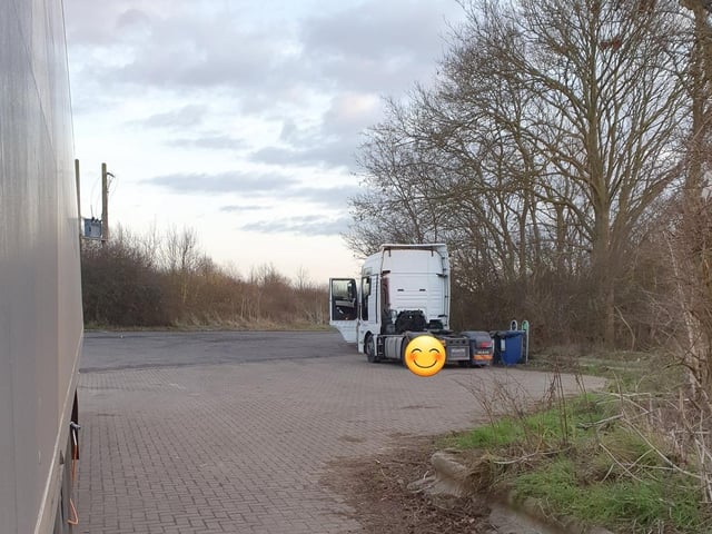 Another stop on the A1M. This lorry was stopped for exceeding the 40 ton wieght and the driver was fined £500.