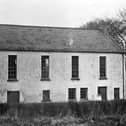 The Old School at First Dromore Presbyterian Church, erected in 1860. It was demolished in the late 1950s and a Church Hall built on the same site was opened in 1960