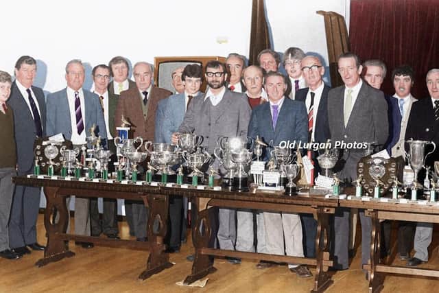 Members of Queens HPS enjoying a prize night in the early 1980's. There are many great characters in this photo that Jeff Hobson has brilliantly restored for us. Who all do you know?  Photo courtesy Old Lurgan Photos.