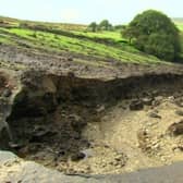 The landslides caused massive destruction