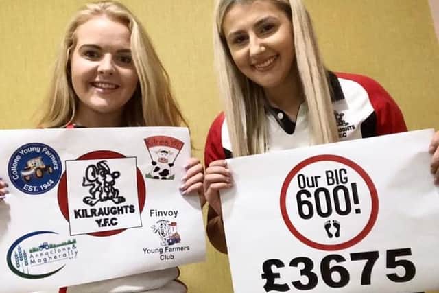 Erinn Ramsey and Megan Agnew from Kilraughts YFC
