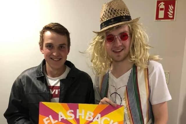 Mark Johnston and David Mills pictured at the Flashback Friday event
