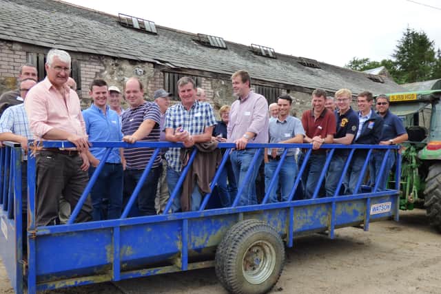 Participants enjoying an educational trip to Scotland once the programme was completed to see how farms in Dumfries implemented their learnings from the programme to their farm businesses