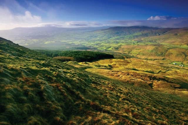 A scenic and wonderfully traffic-free route through mid-Ulster, this is one of the most romantically wild areas in Ireland.  The Sperrin Mountains are both rugged and curvaceous with many stopping places of interest particularly for those with an interest in neolithic stone circles