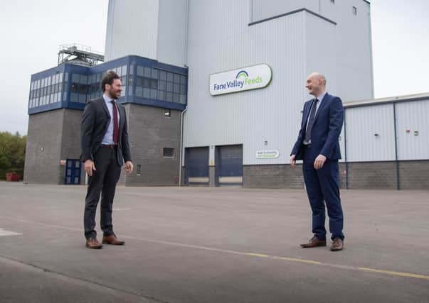 Jamie Cunningham (left), Key Account Manager, SGN Natural Gas and Ronan McCanny, Operations Director, Fane Valley Feeds