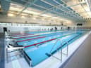 South Lakes Leisure Centre 50 metre swimming pool and viewing area.