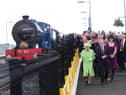 The Queen and Duke of Edinburgh pictured at Coleraine rail station during a visit to the north coast on in June 2016. Picture: Arthur Allison/Pacemaker