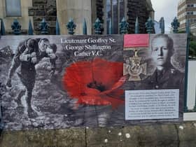 One of the murals of Remembrance in Portadown.
