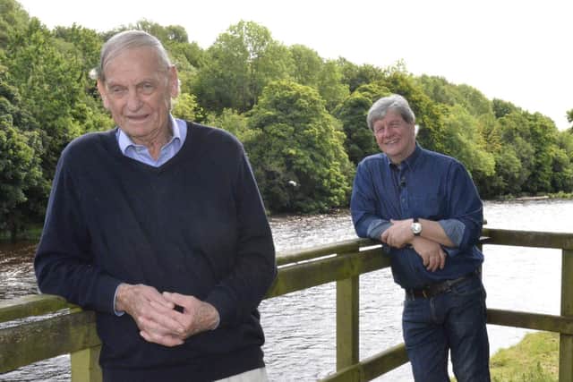 Author Ken McCormack shares stories from his book Following the Foyle with Joe Mahon on the banks of the River Mourne
