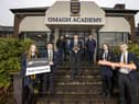 Representing Omagh Academy in the 2020-2021 ABP Angus Youth Challenge Final are Jill Liggett, Joshua Keys, Alister Crawford, Tori Robson and James Fleming. They are pictured with William Delany, Northern Irish Angus Producer Group and Liam McCarthy of ABP