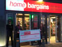 Home Bargains, donated £2k to Craigavon Area Foodbank at its official opening last Saturday.