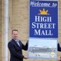 Portadown’s High Street Mall set for new Lidl NI early next year: Lidl NI has confirmed its brand new £6 million store will open at High Street Mall in Spring 2021, creating 20 permanent new jobs and supporting up to 100 more through the planning and construction phases. The new Lidl NI store is in addition to a £4 million transformational investment and re-development of the popular town centre shopping destination. Pictured announcing the investment are (L-R) Conor Boyle, Regional Director Lidl Northern Ireland and Lord Mayor Kevin Savage, Armagh City, Banbridge and Craigavon Borough Council.