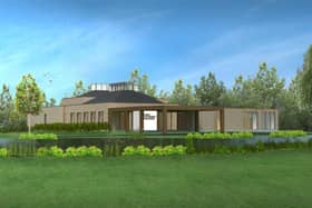 An image of the proposed Doagh Road crematorium