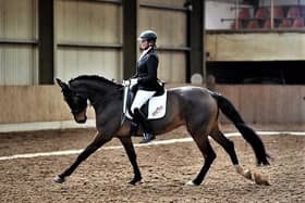 Coming 1st in Classes 2 & 4 was Yvette Truesdale riding Kara - Photo by Equi-Tog