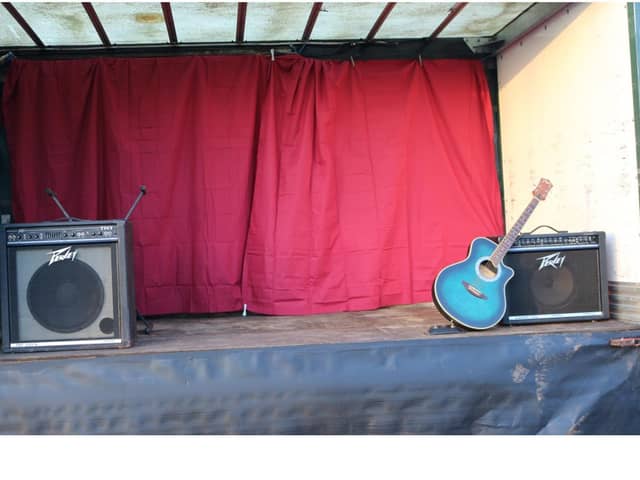 A makeshift stage created from an old van will be used to bring  joy to member of Richmount Rural Community Association during their Drive In Christmas Party.