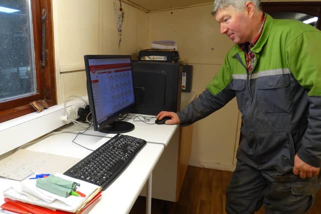 Russell Boyce finds the Lely software easy to use