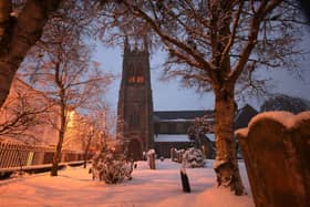 A Christmas scene, St Patrick's Church in Coleraine in December 2010 as the snow covers the 400 year old graveyard. Picture: Mark Jamieson/Coleraine Times archive