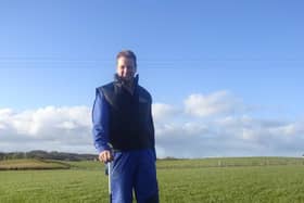 John Martin, Greyabbey, Co Down who is currently recruited as technology demonstration sheep farmer to demonstrate selected essential technologies for grassland management