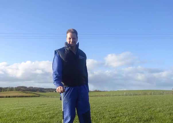 John Martin, Greyabbey, Co Down who is currently recruited as technology demonstration sheep farmer to demonstrate selected essential technologies for grassland management