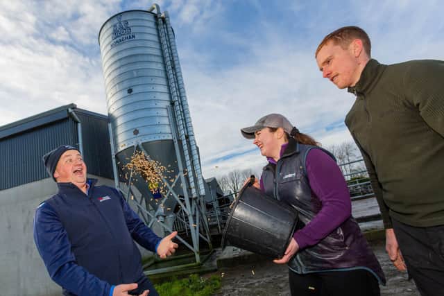 Maria and Padraig Keane and Fergal Sherry, McAree Sales Manager