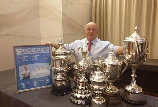Tommy McLean with his INFC trophies
