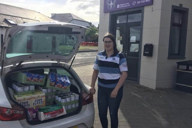 Making a delivery to the Maghera Food Bank