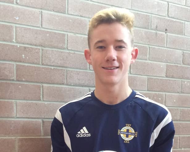 Liam Hughes - pictured on international duty for Northern Ireland under 17s in 2017 - has left Celtic to join Liverpool.