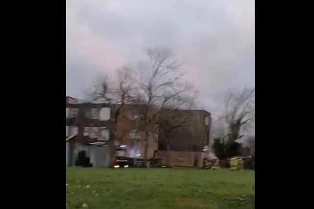 Arson attack on flats in Craigavon.