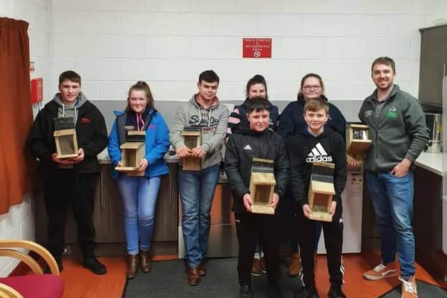 Members of Mourne YFC taking part in the Grassroots Challenge