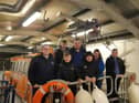 Members of Mourne YFC during their outing to the the lifeboat station in Newcastle