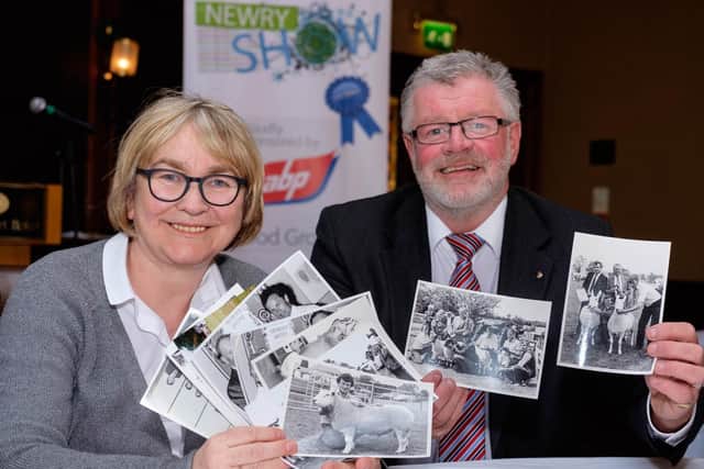 Michelle Moloney  Researcher, Newry Show and Brian Lockhart, Secretary, Newry Show  pictured with some photographs of Newry Agricultural Show in years gone by.

Old Photographs and memorabilia wanted

As part of Newry Agricultural Show's 150th Anniversary celebrations, organisers of the event are searching for old photographs, catalogues, medals and memorabilia connected to the show's past.

The items will be used for an exhibition on the day of the show in June.

To help with the search they are having a drop off day at Newry Museum on Saturday 12 May from 11am to 2pm. Any photographs taken along will be scanned and returned to you on the day.

If you can't make it on the day but have material you would like to contribute you can contact Michelle Moloney at MICHELLEM37@GMAIL.COM