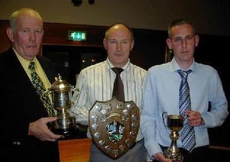 Mid Antrim Combine winners included from (l) Len Russell, Alan Darragh and Gary Gibson.