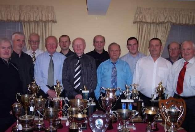 The officials and prize winners at the presentation held in the local Adair Arms Hotel.