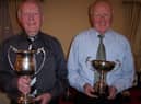 Two happy men Billy & Joe Smyth at the top in Ballymena for the second time in three seasons.